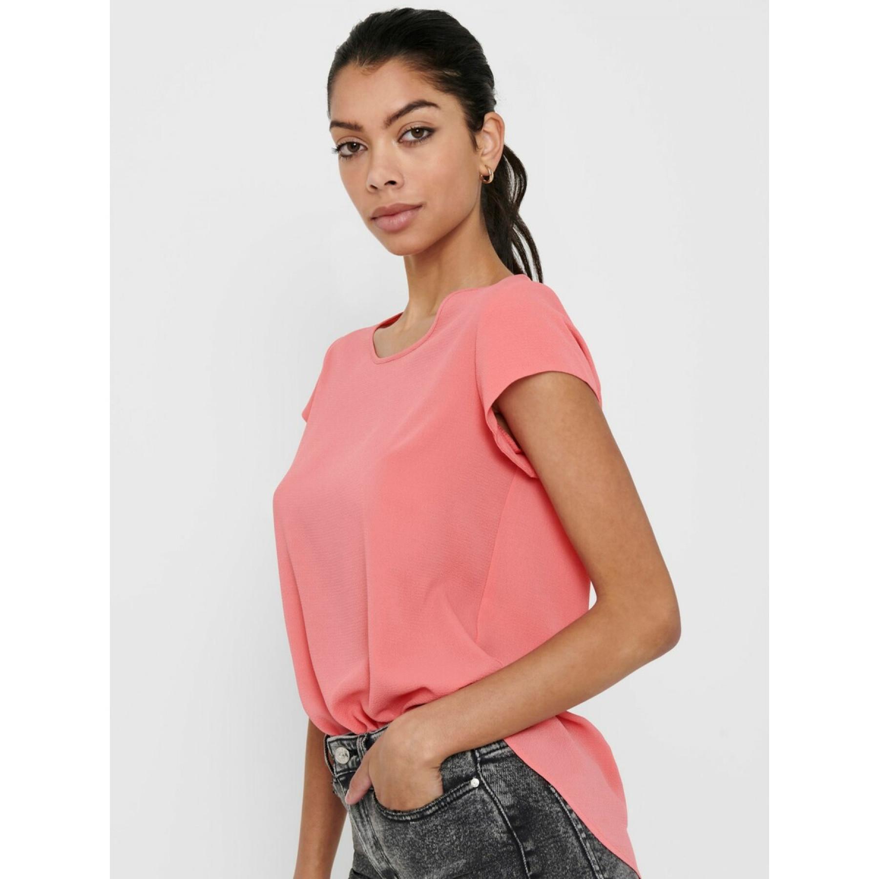 Camiseta feminina Only manches courtes Vic solid