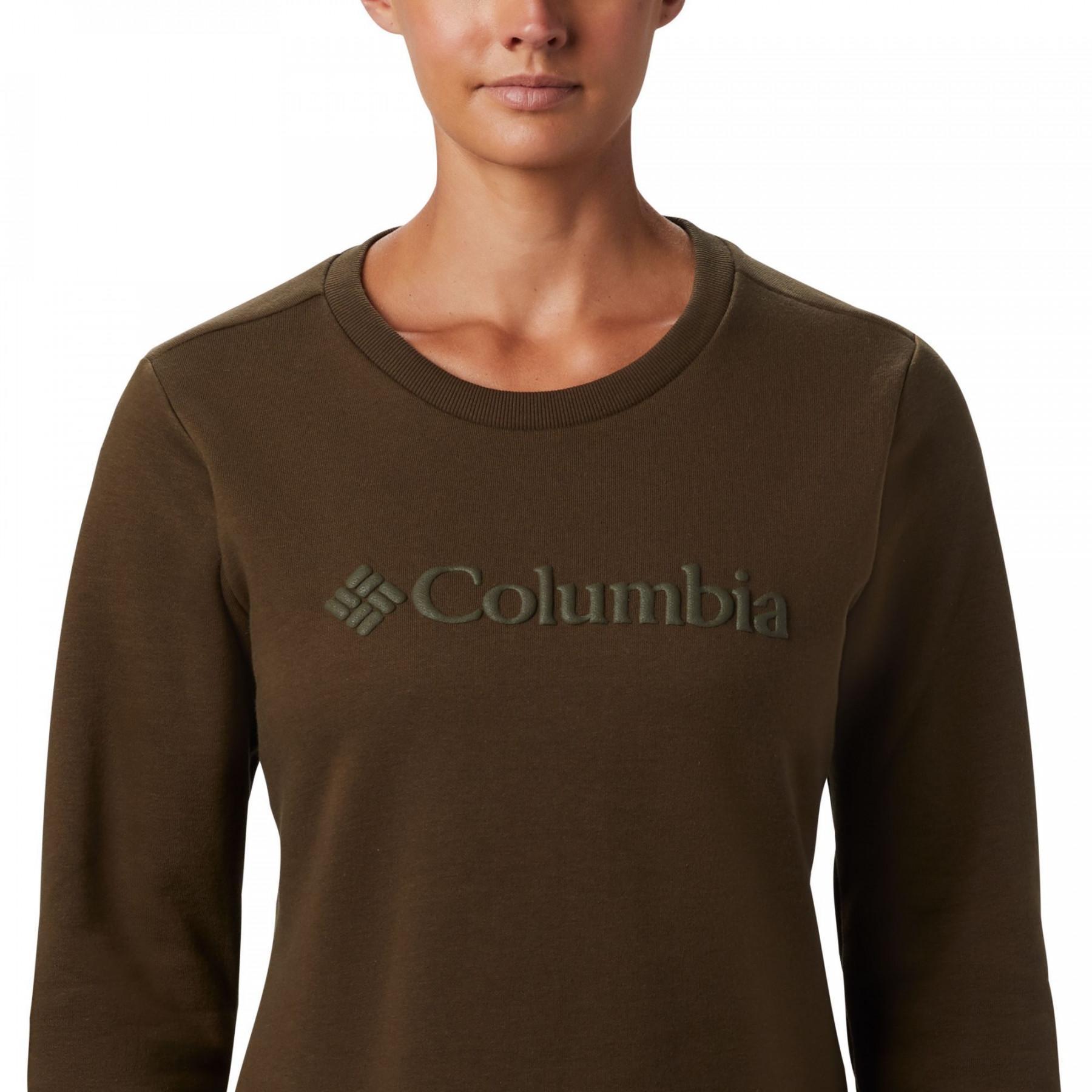 Camisola feminina Columbia Logo Crew