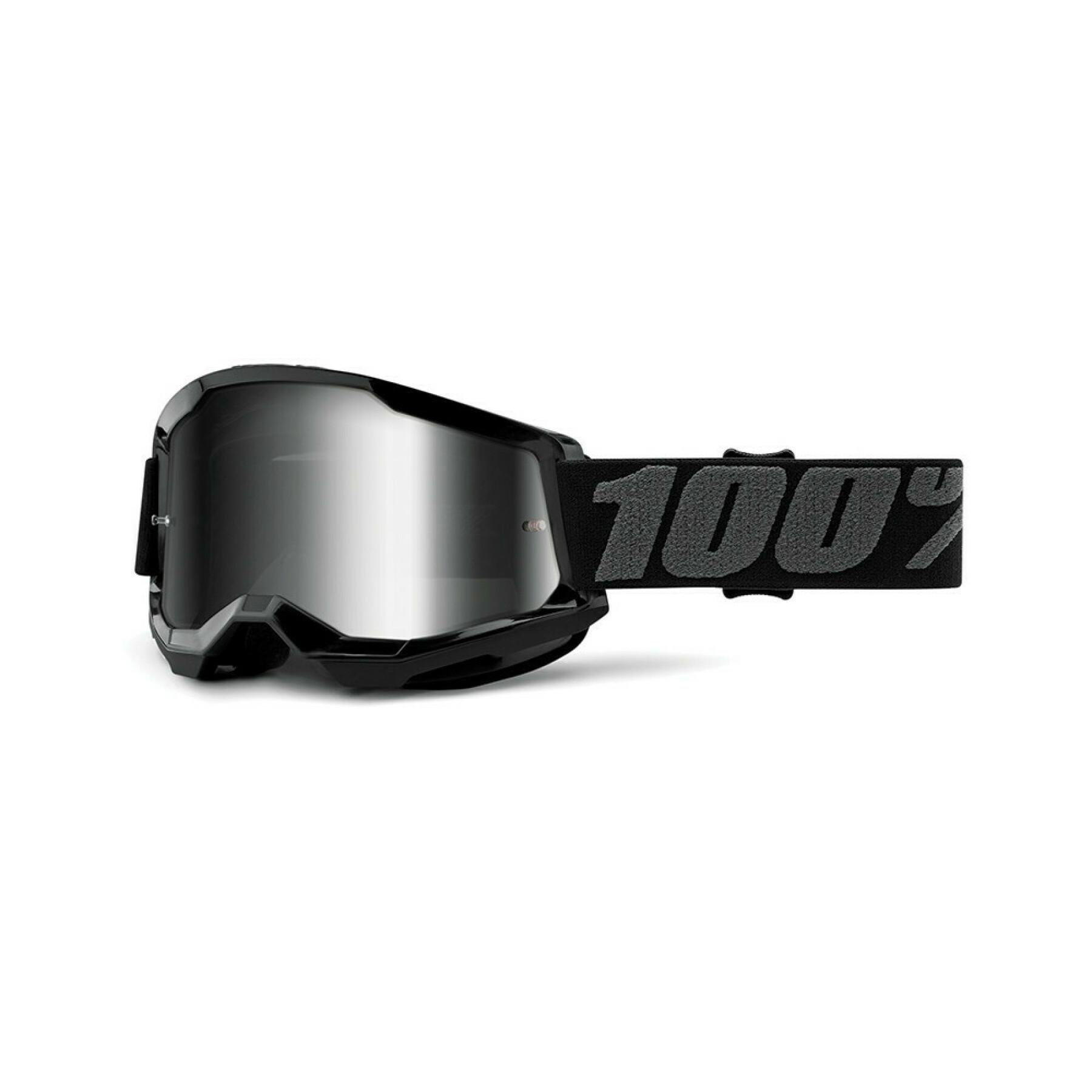 Tela iridium com máscara de motocicleta 100% Strata 2