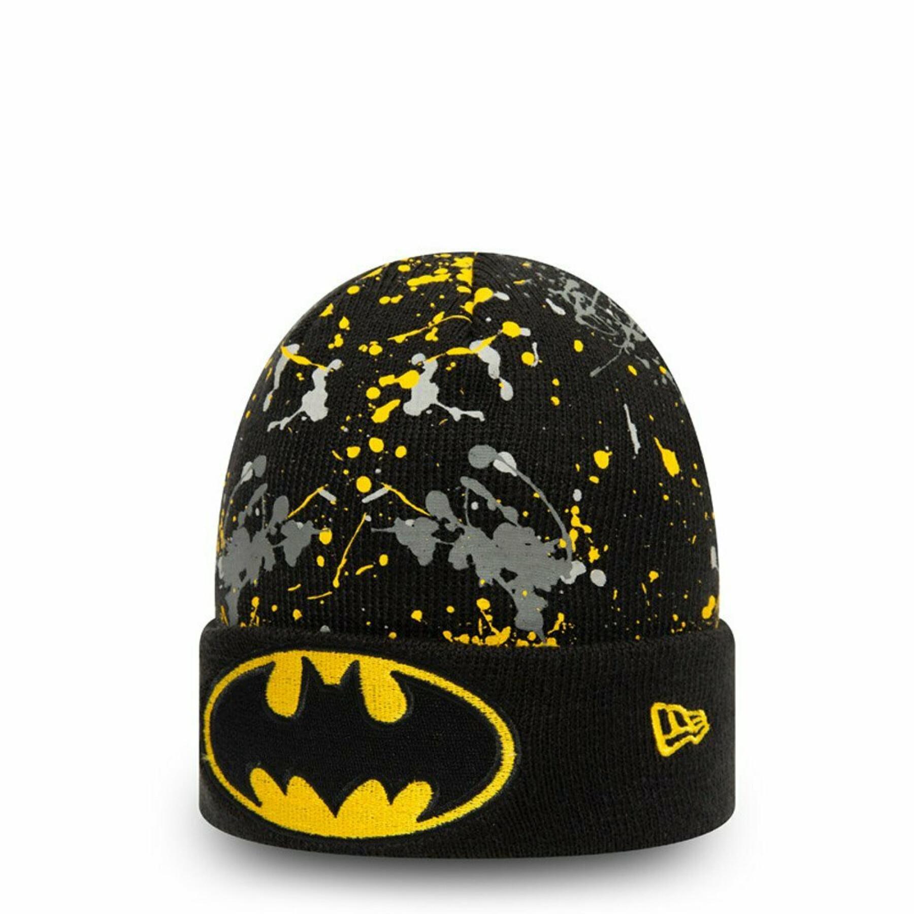 Chapéu de criança New Era Paint Splat Cuff Batman