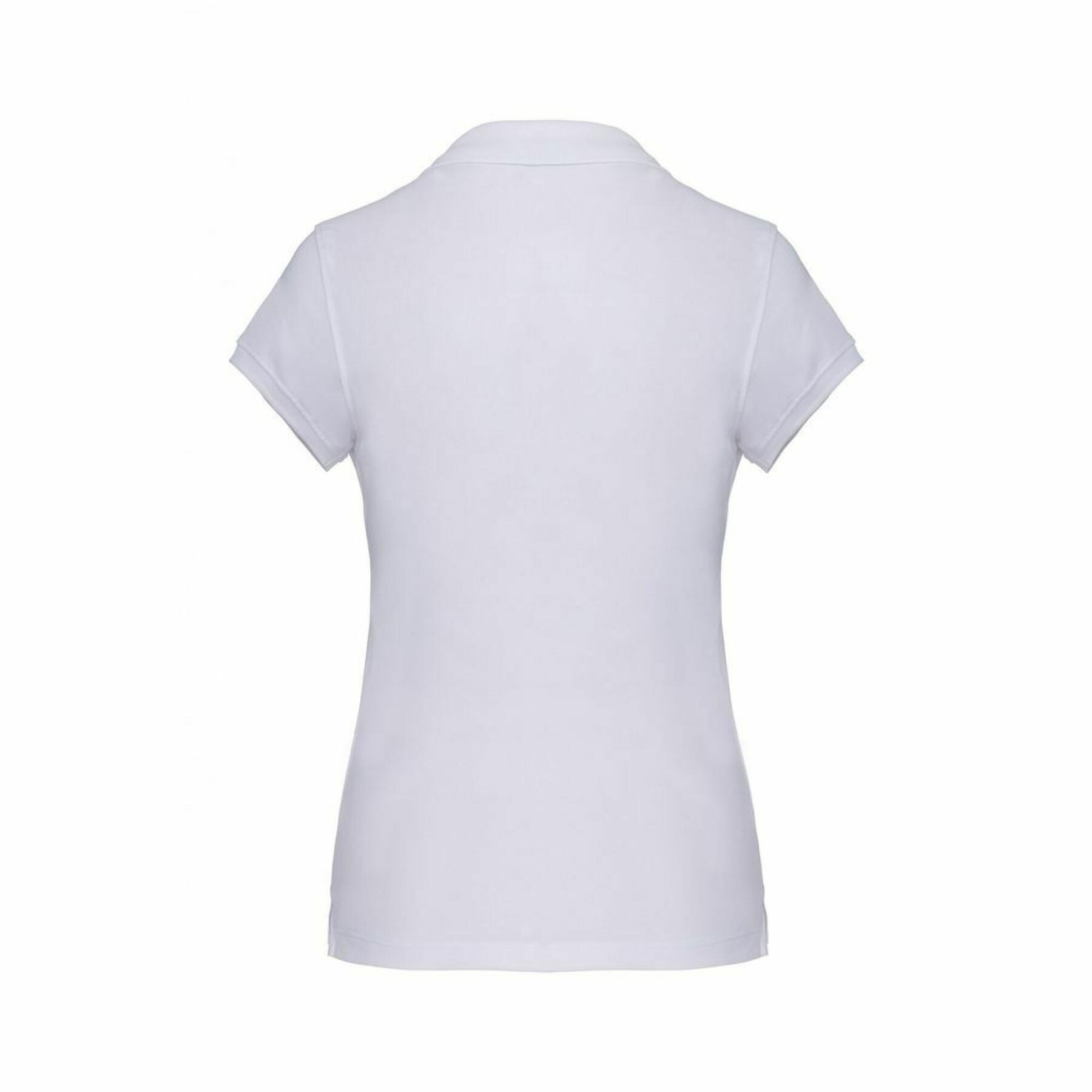 Camisa pólo feminina Kariban blanc