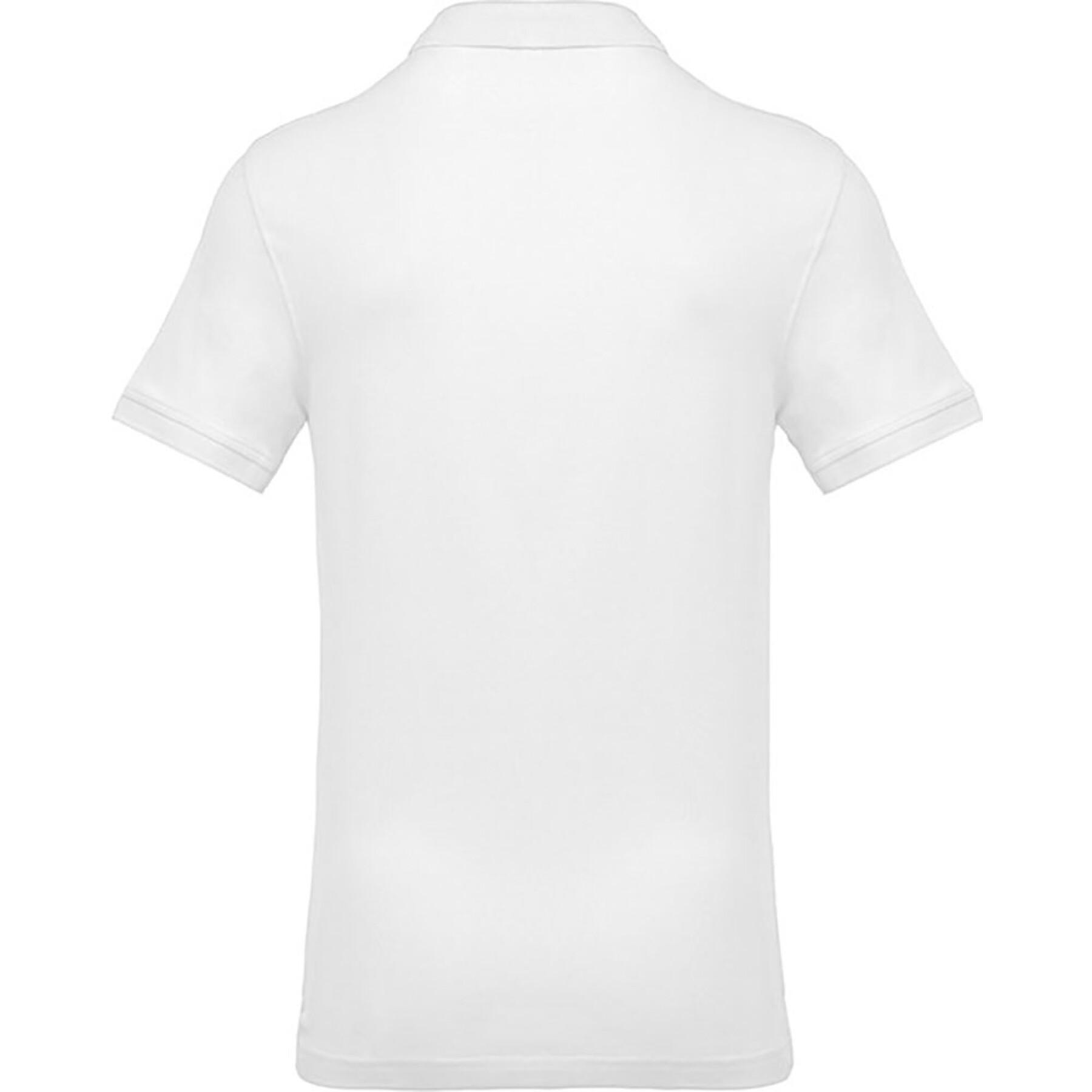 Camisa pólo de manga curta Kariban Piqué blanc