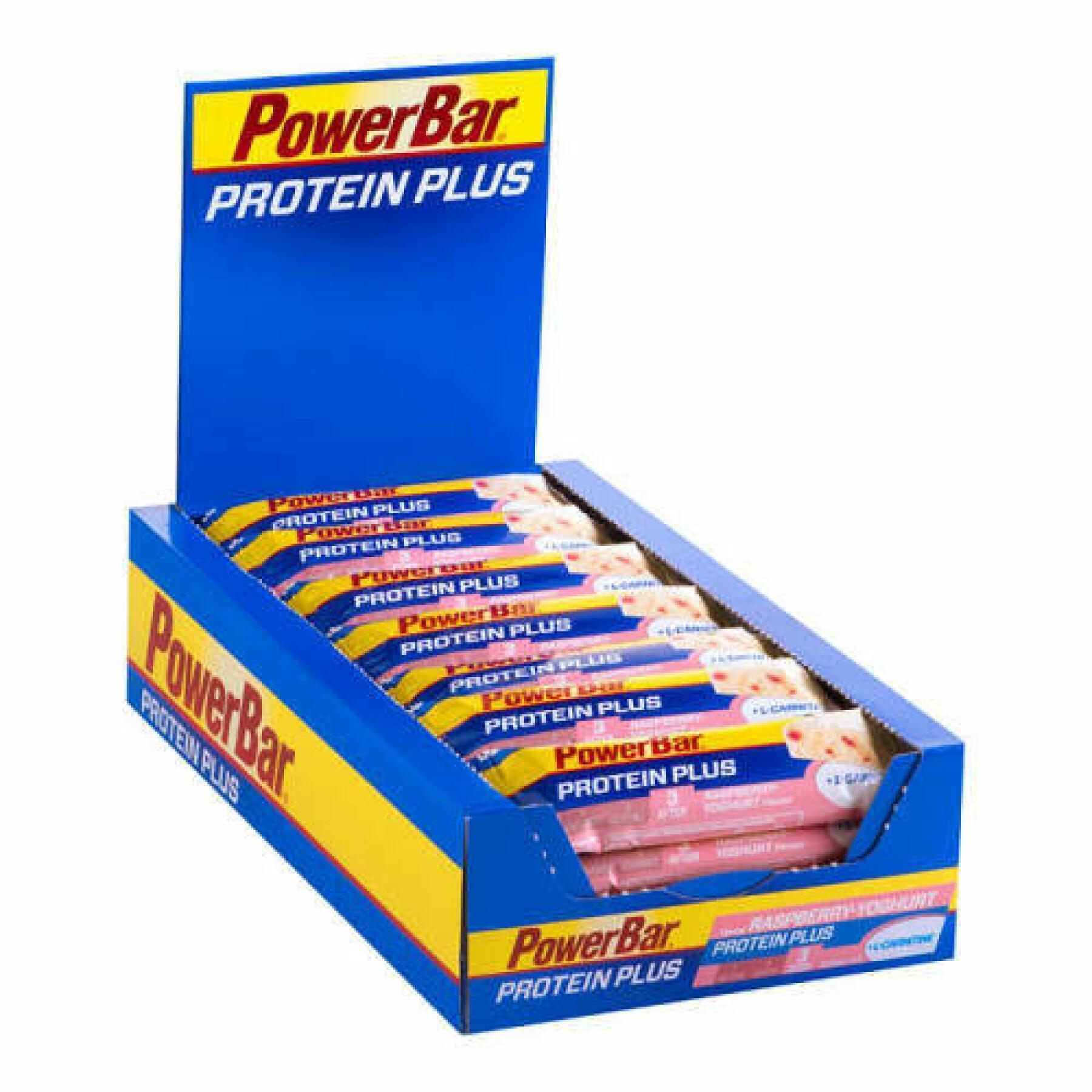 Pacote de 30 barras PowerBar ProteinPlus L-Carnitin - Raspberry-Yoghurt