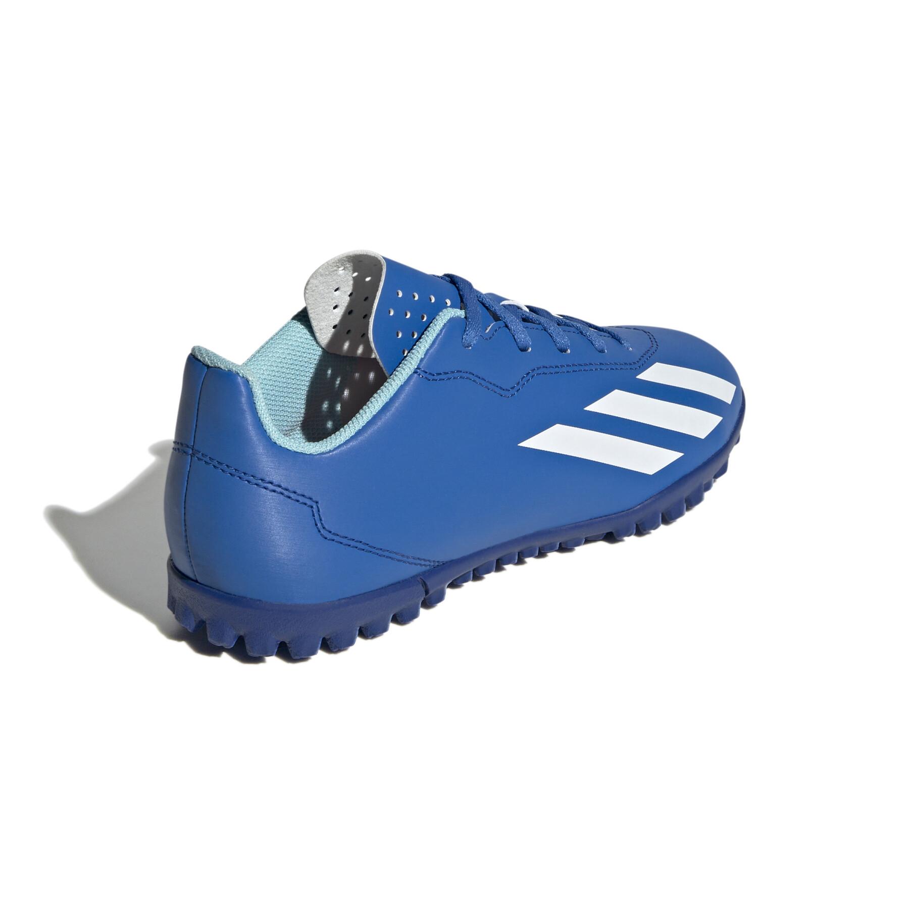 Sapatos de futebol para crianças adidas X Crazyfast.4 Turf - Marinerush Pack
