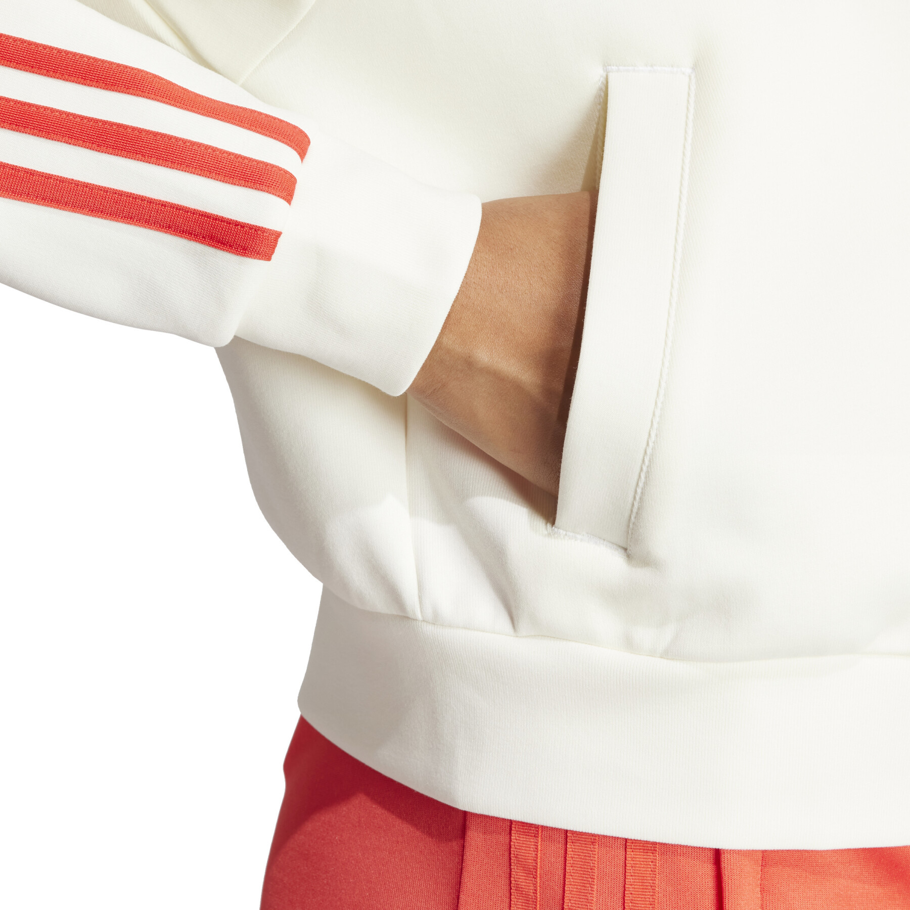 Casaco com capuz com fecho de correr para mulher adidas Future Icons 3 Stripes