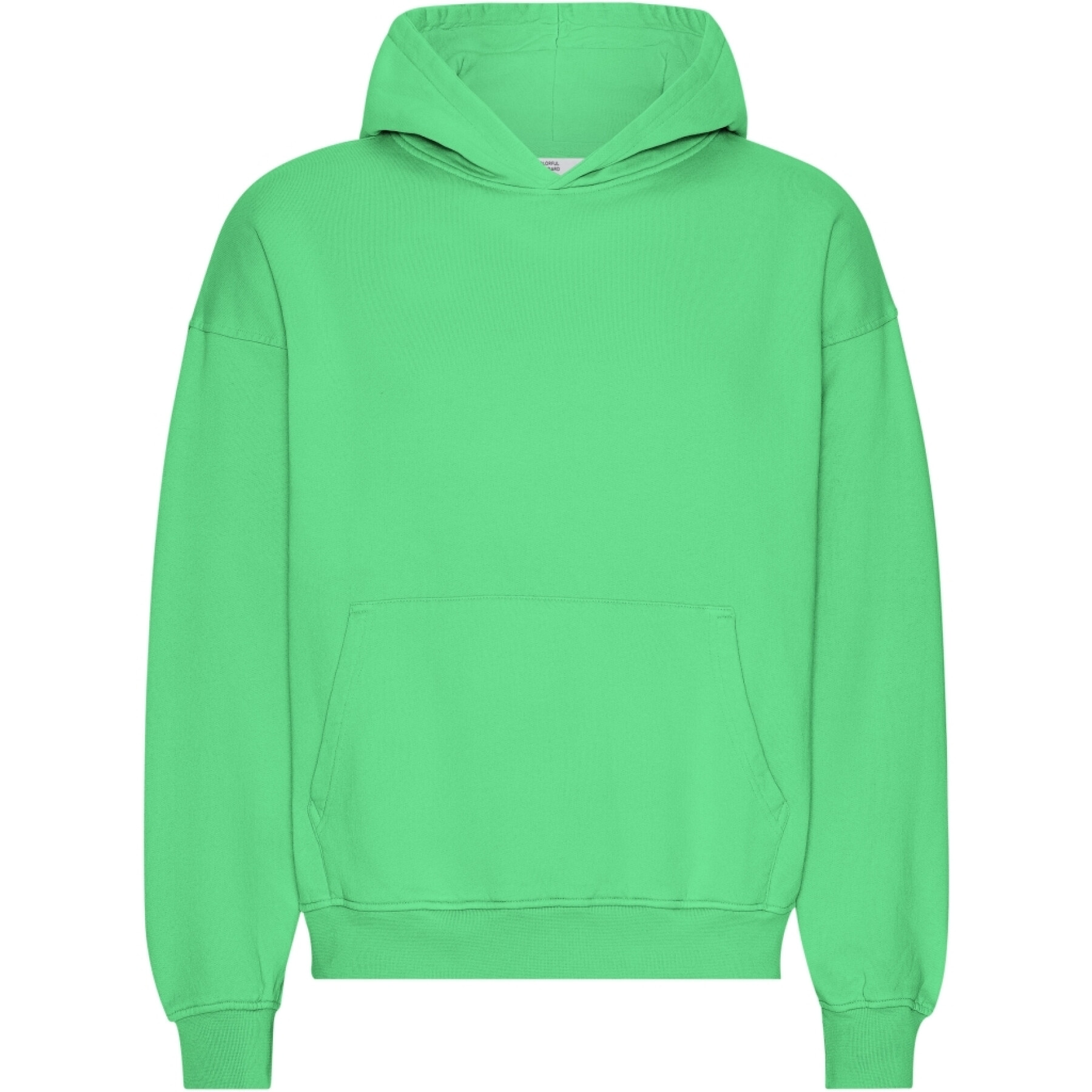 Sweatshirt com capuz de grandes dimensões Colorful Standard Organic Spring Green