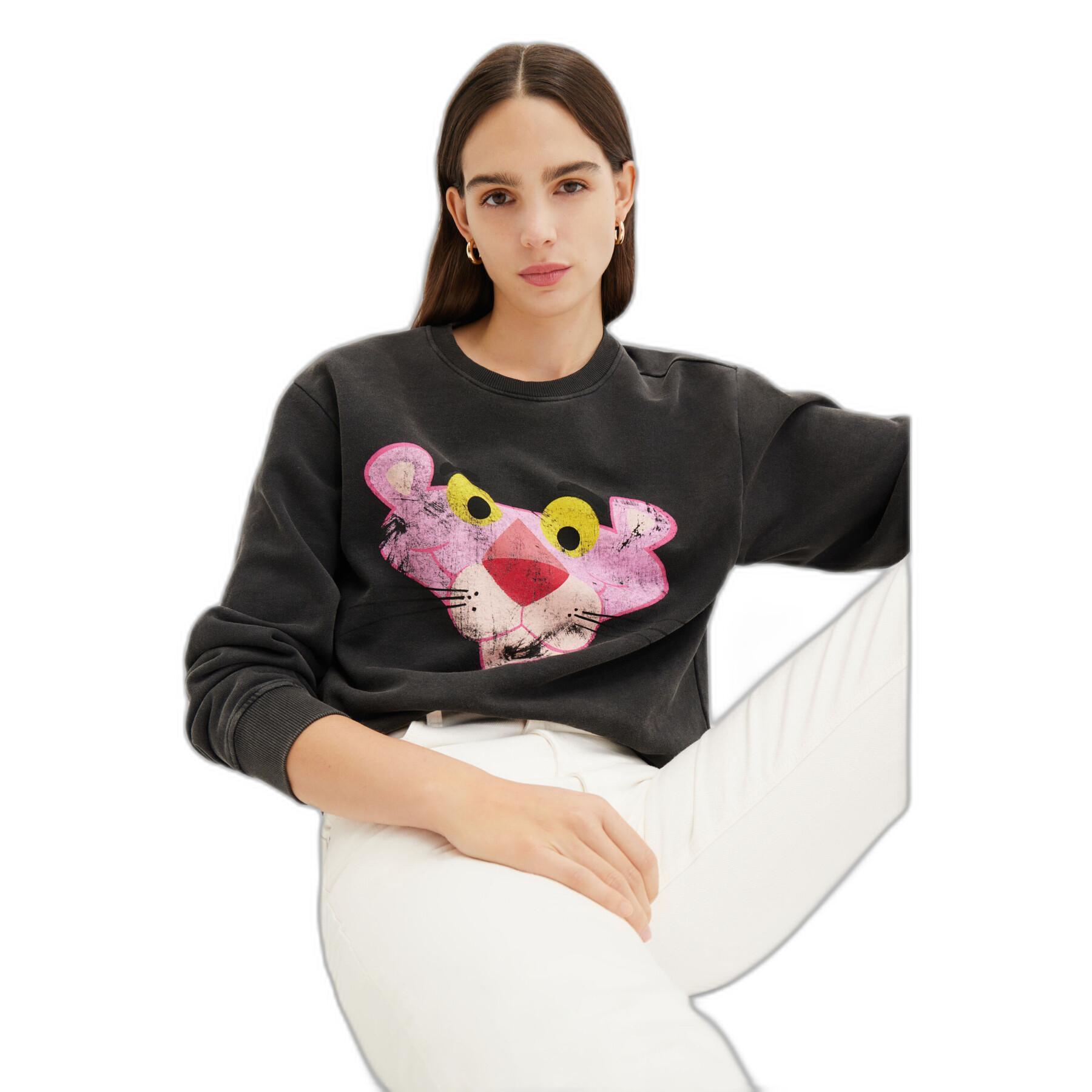 Sweatshirt mulher Desigual Pink Panther