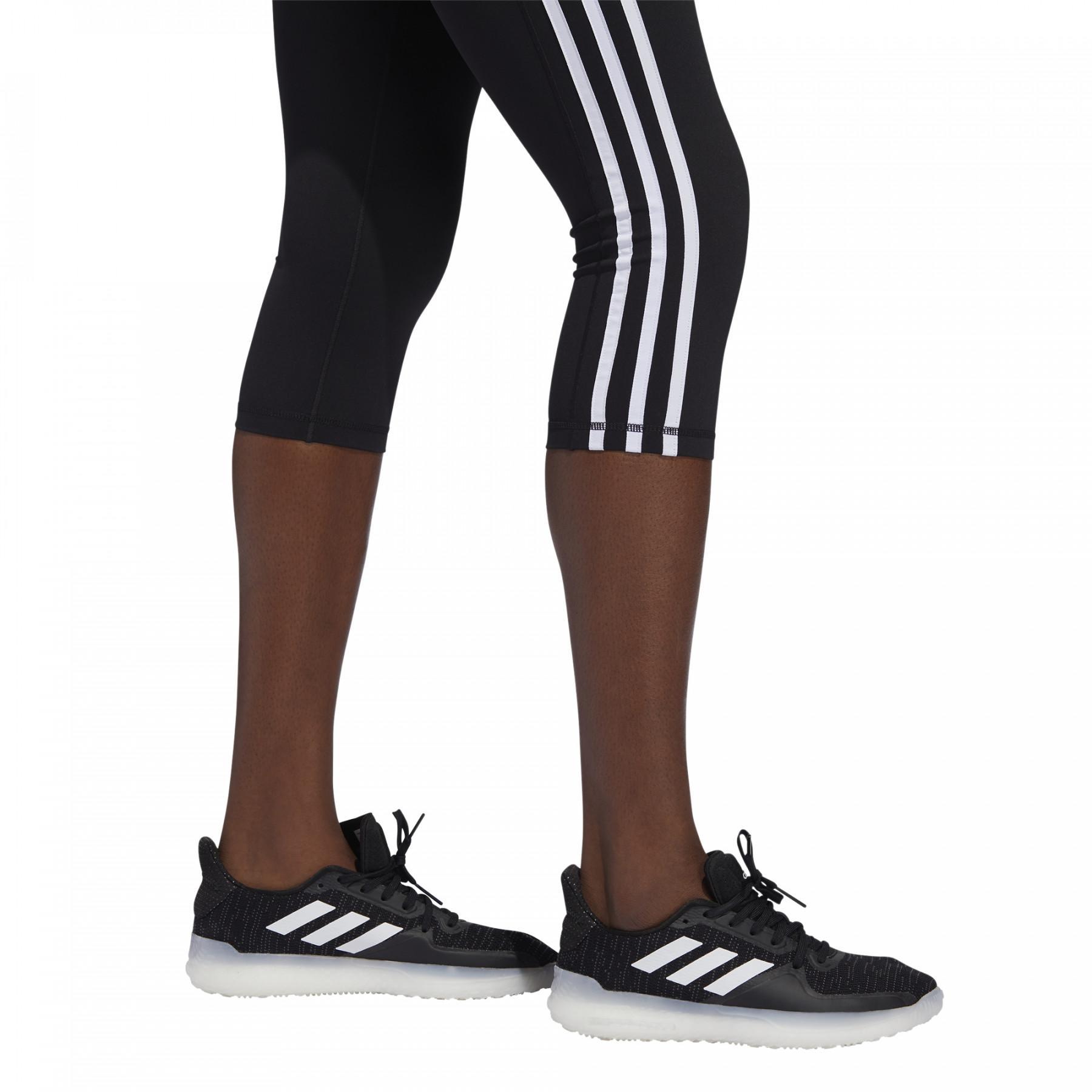 Legging mulheres 3/4 adidas Believe This 3-Stripes