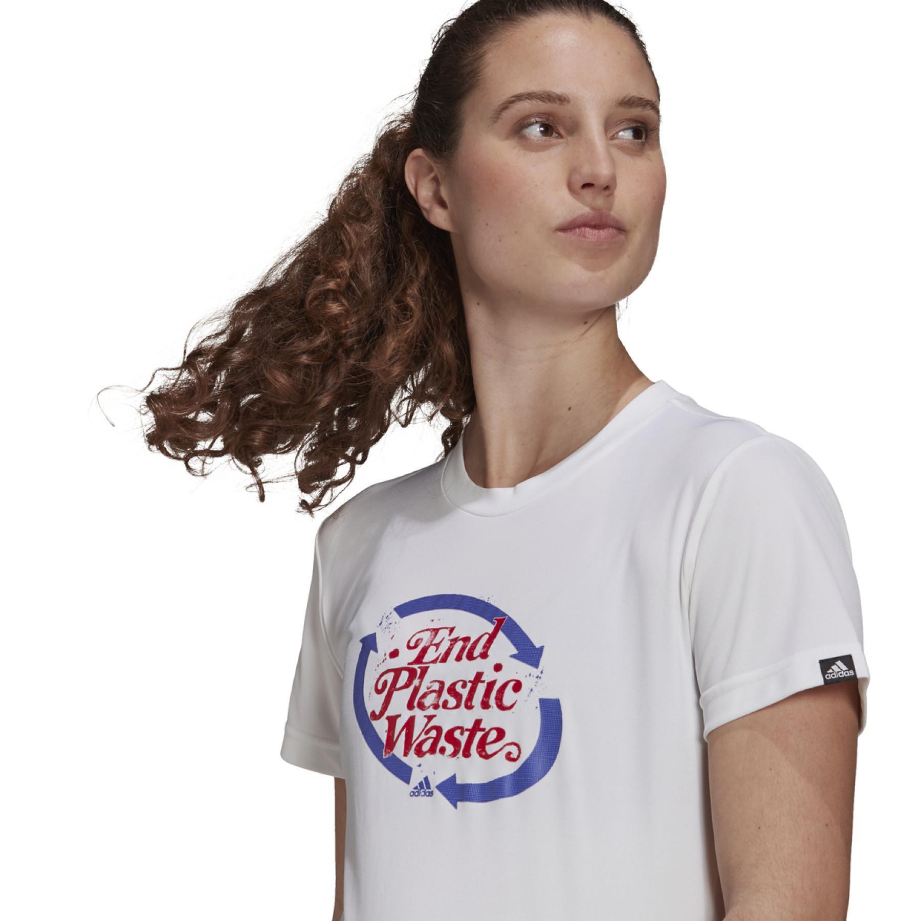 Camiseta feminina adidas Slogan Graphic