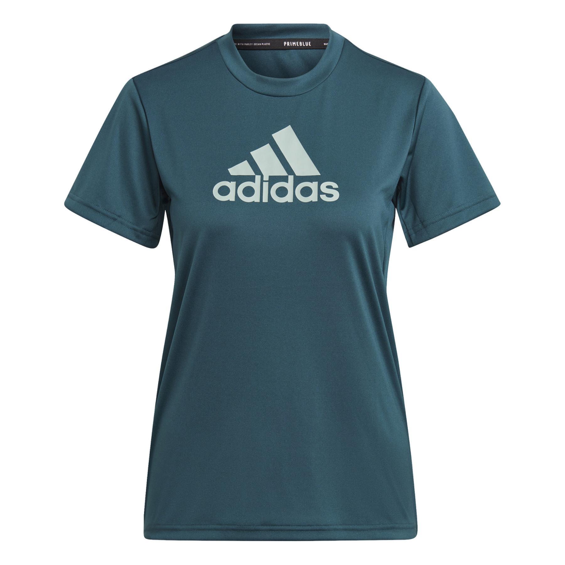 Camiseta feminina adidas Primeblue Designed 2 Move Logo Sport