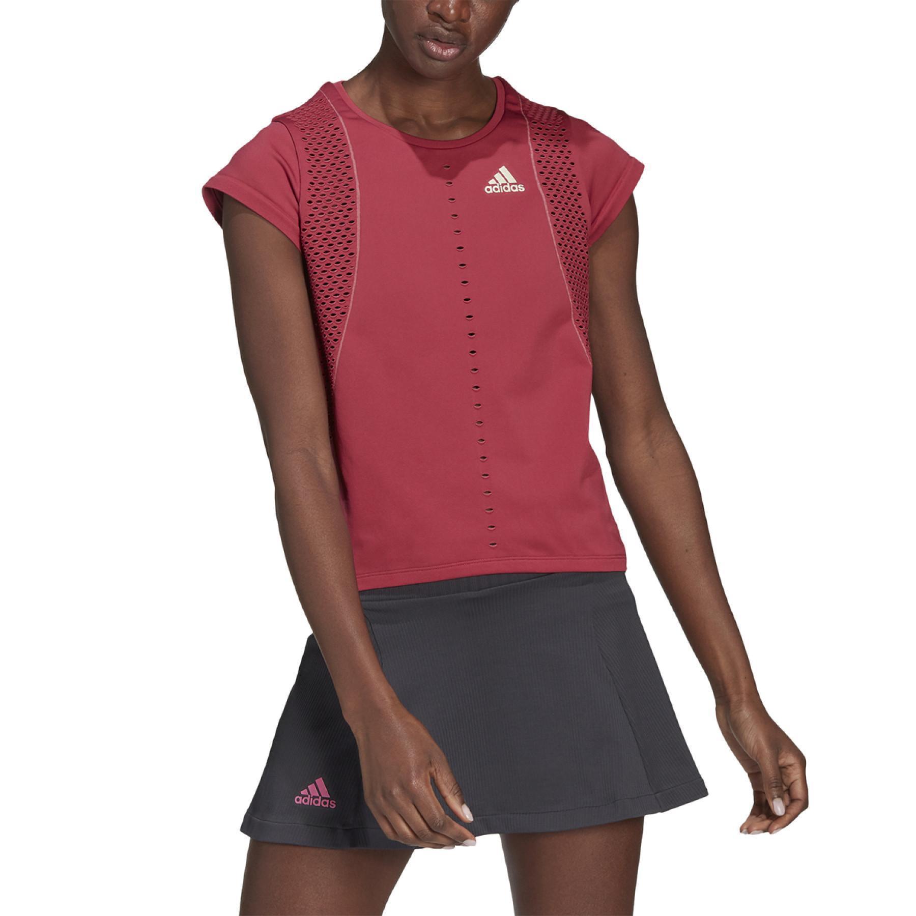 Camiseta feminina adidas Tennis Primeknit Primeblue
