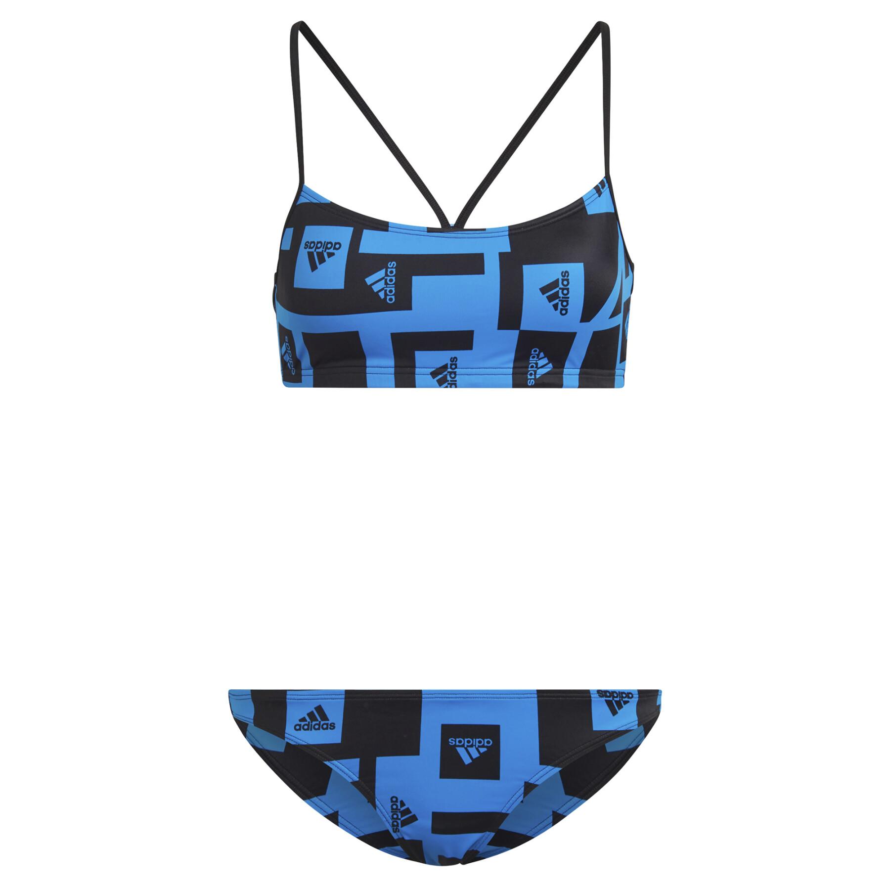Fato de banho feminino adidas Bikini Logo Graphic