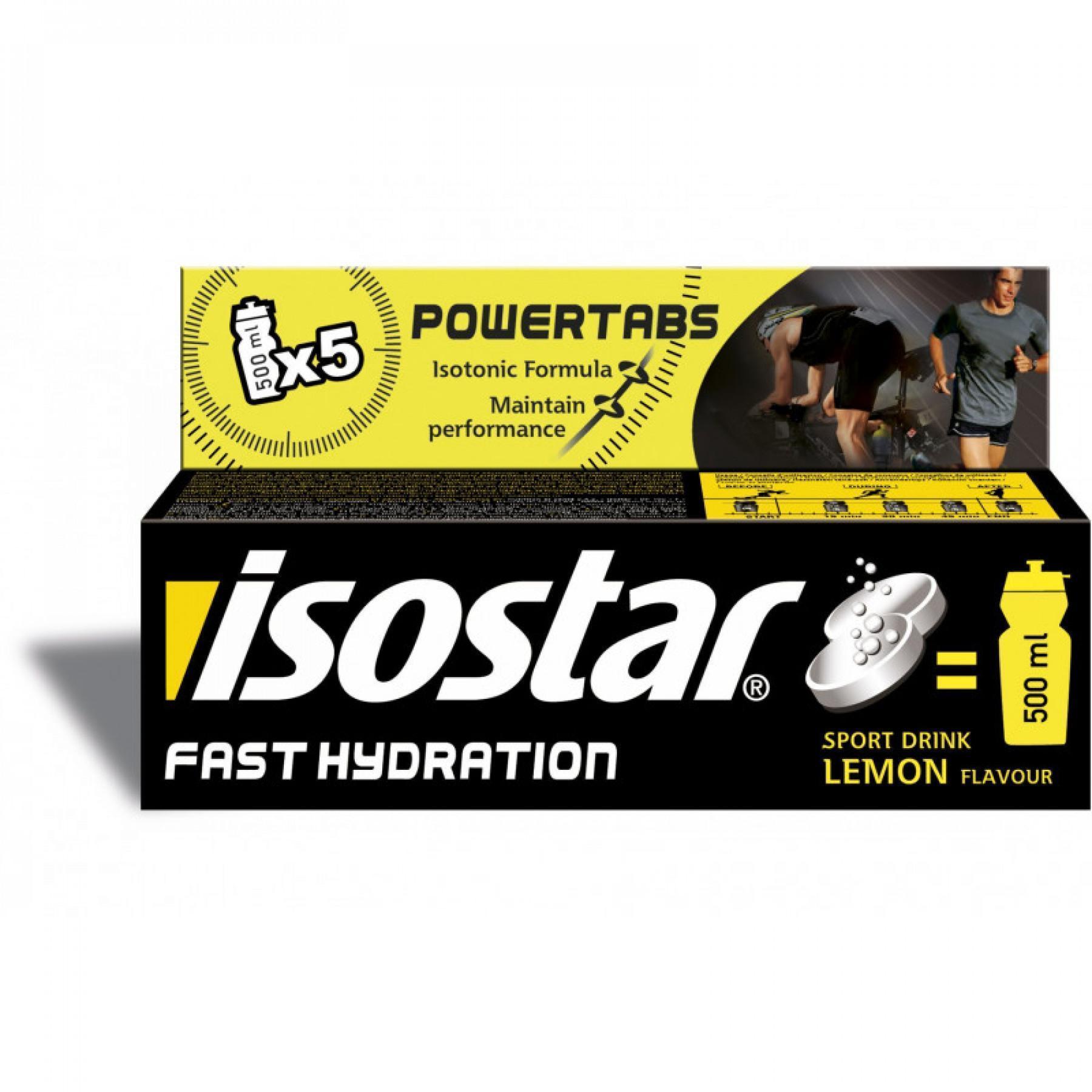 Comprimidos Isostar Powertabs Fast Hydration citron (12 tubes)