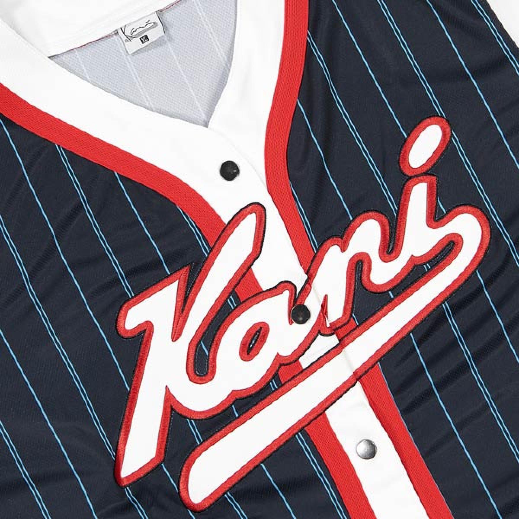 T-shirt Karl Kani Varsity Block Pinstripe Basebol