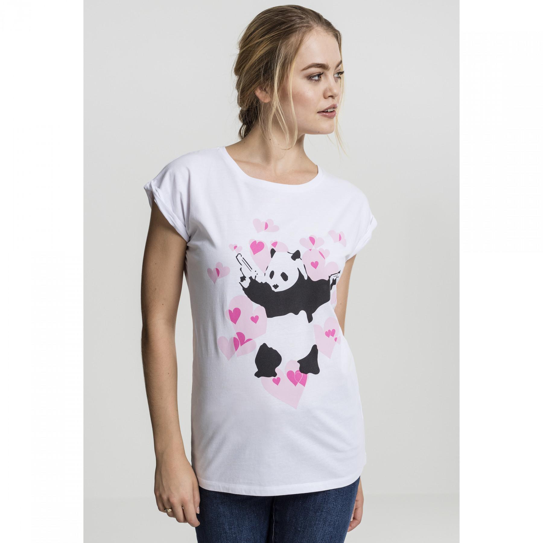 T-shirt mulher Urban Classic banky panda heart