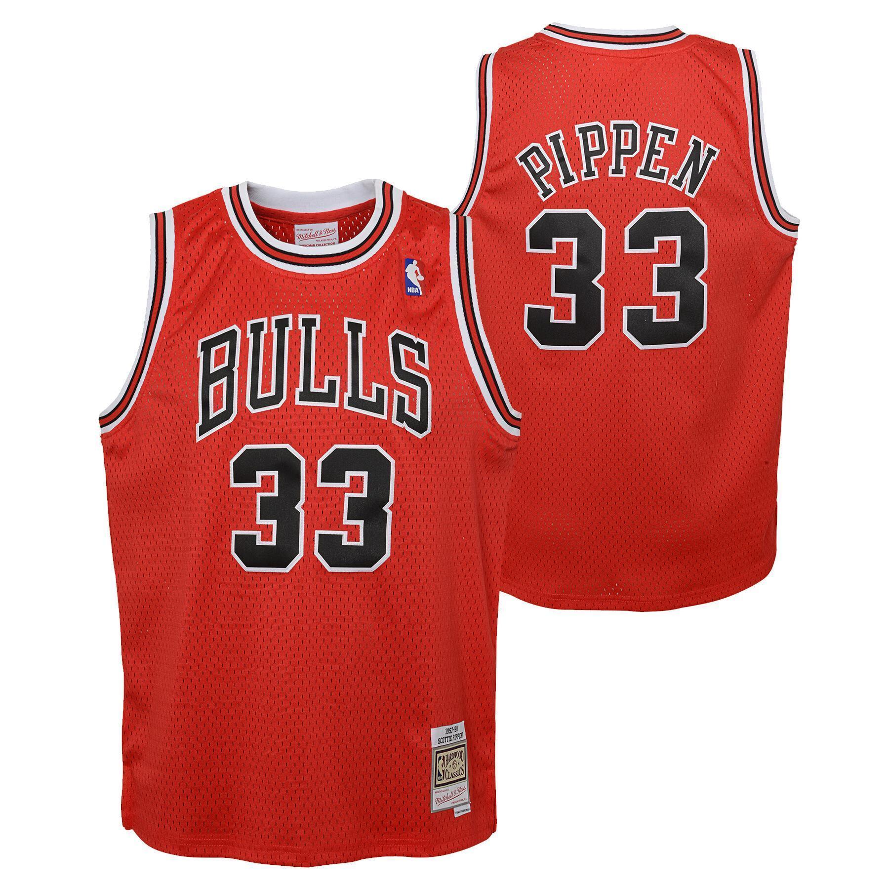 Camisola para crianças Chicago Bulls Swingman Road - Pippen Scottie 1997