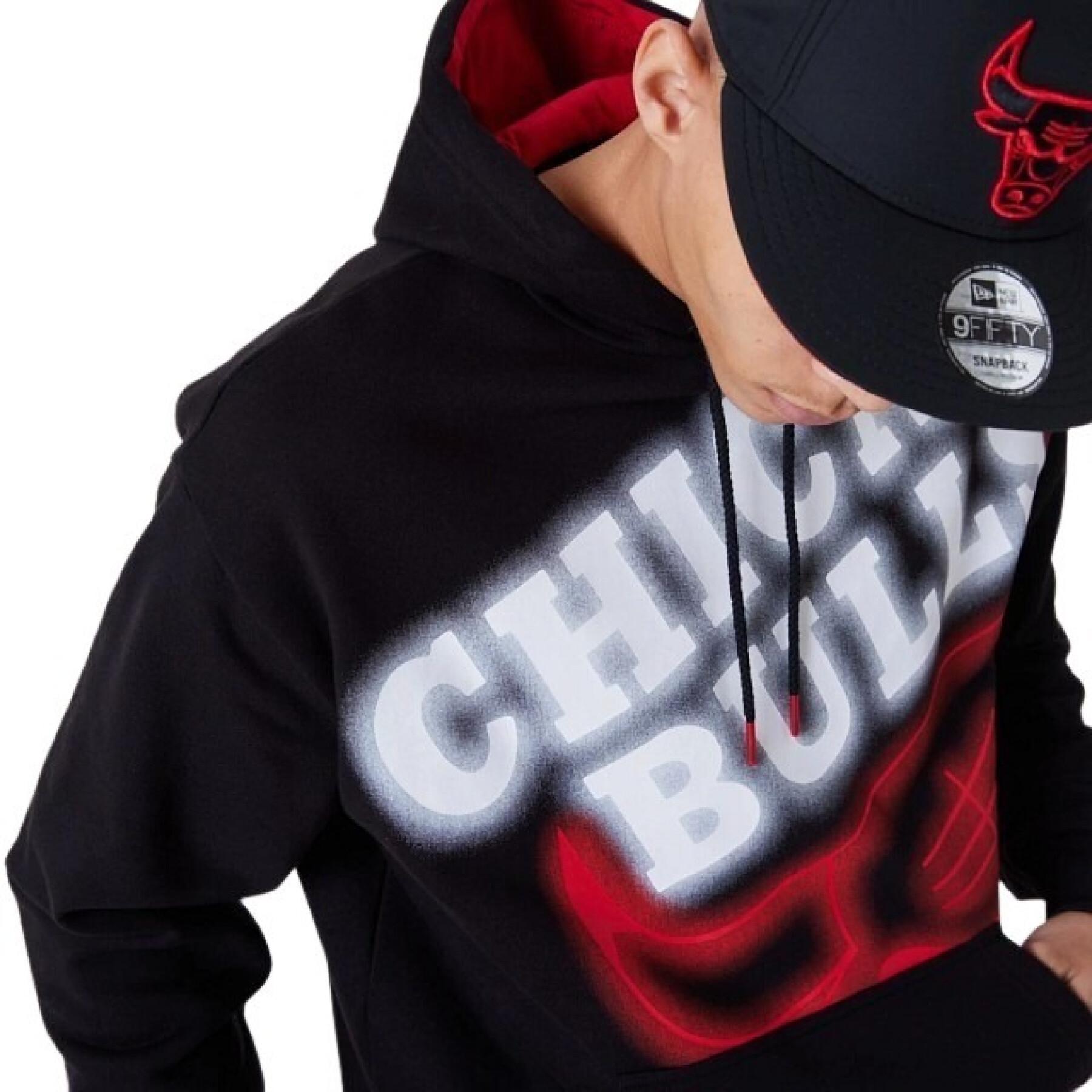 Sweatshirt com capuz Chicago Bulls Enlrgd Neon