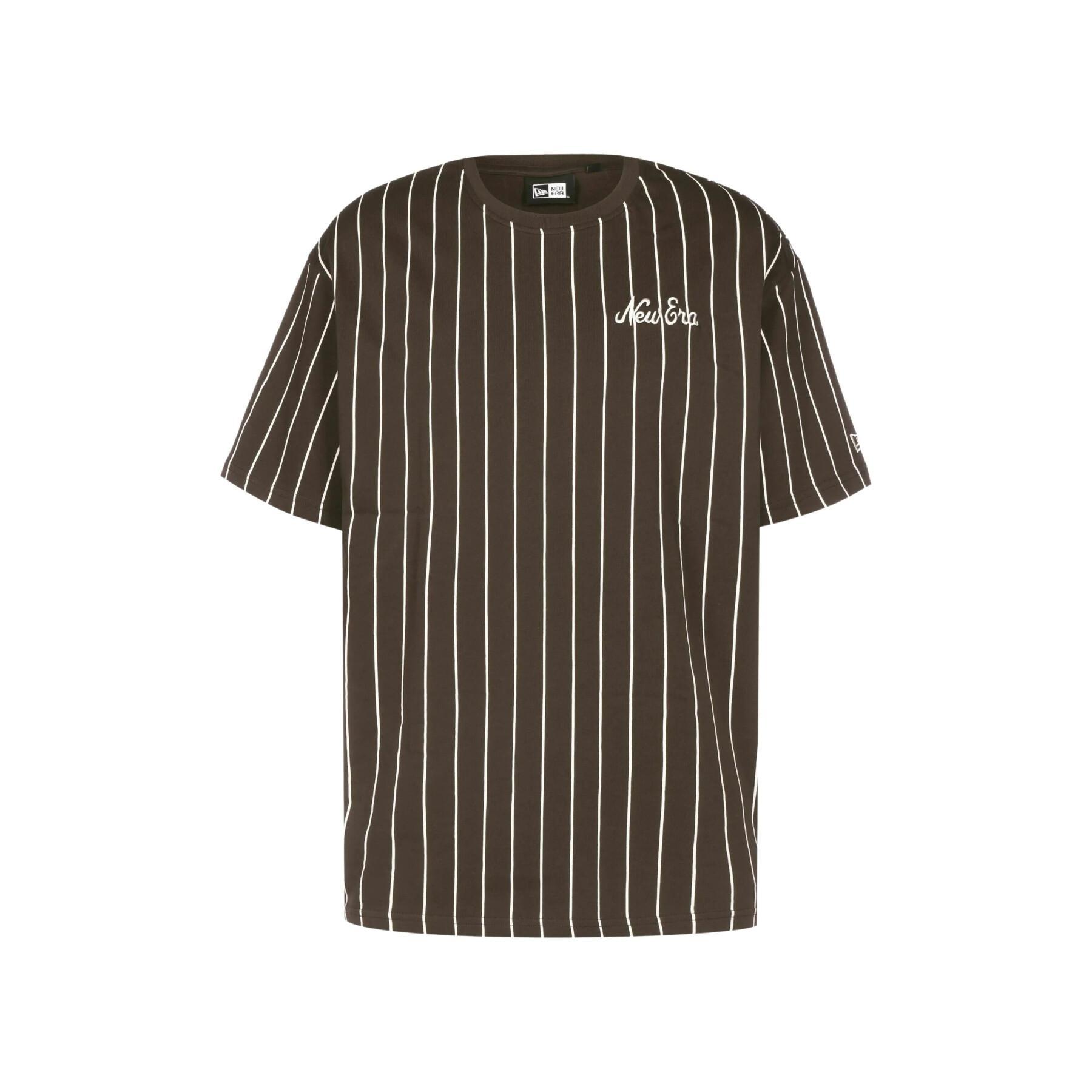 T-shirt sobredimensionada New Era Pinstripe