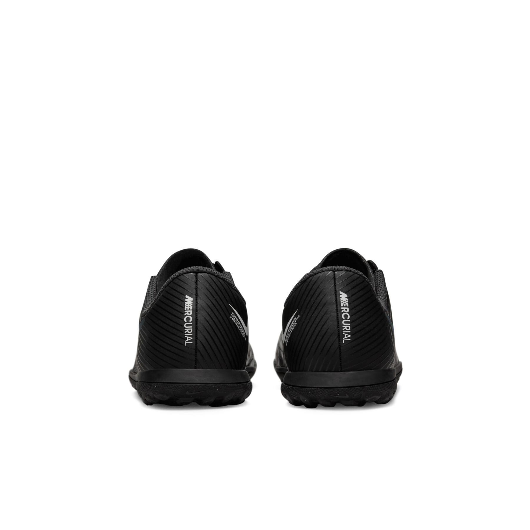 Sapatos de futebol para crianças Nike Mercurial Vapor 15 Club TF - Shadow Black Pack