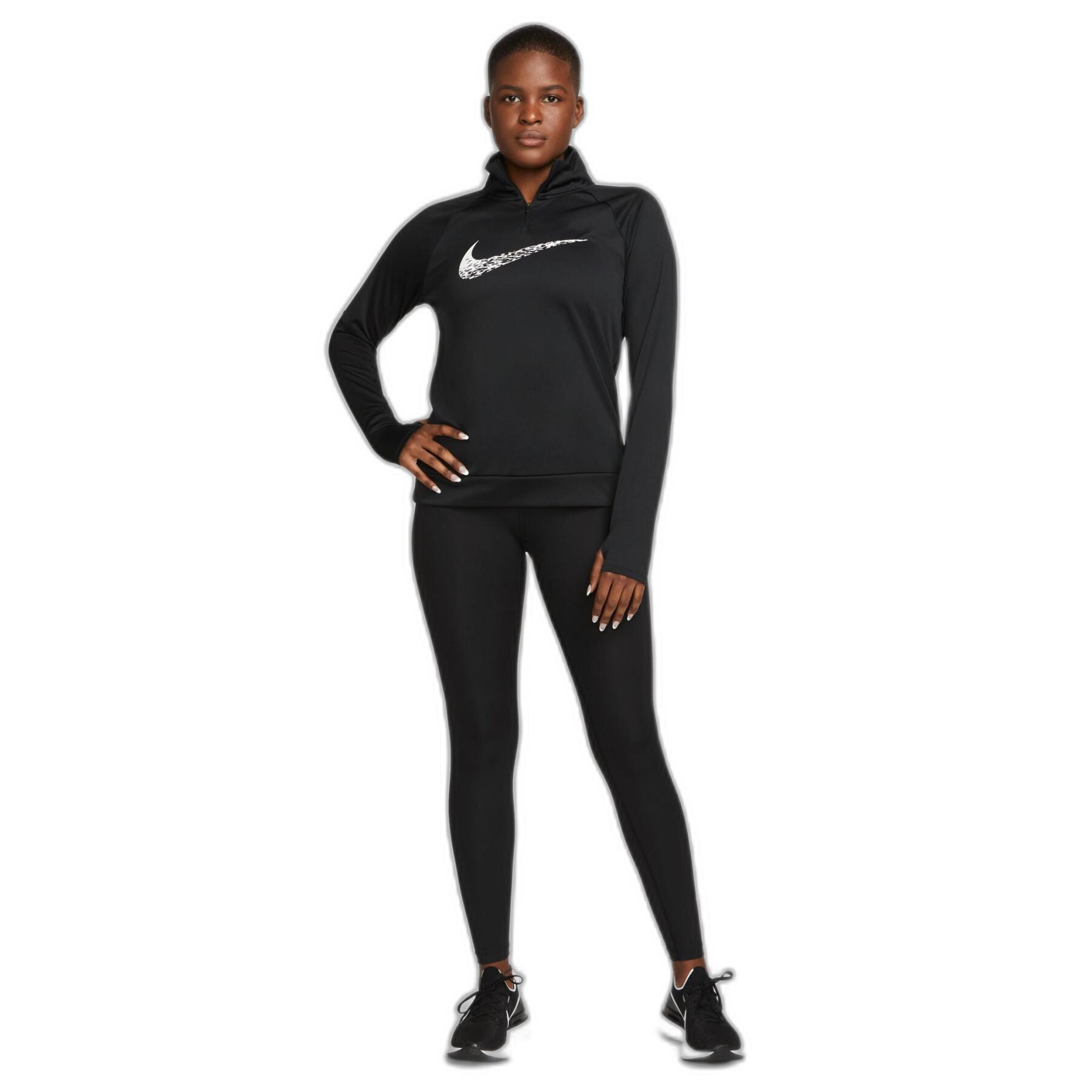 Legging 7/8 de cintura média para mulher Nike Dri-FIT Swoosh - Calças e  perneiras - Têxtil para mulher - Running