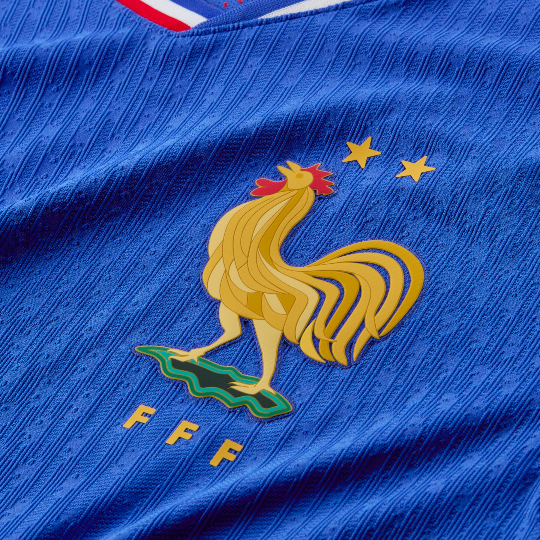 Camisola doméstica autêntica France Euro 2024