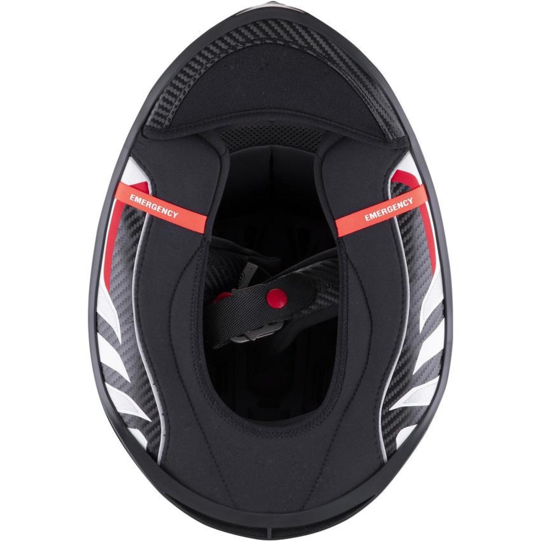 Capacete facial completo Scorpion Exo-R1 Carbon Air SOLID