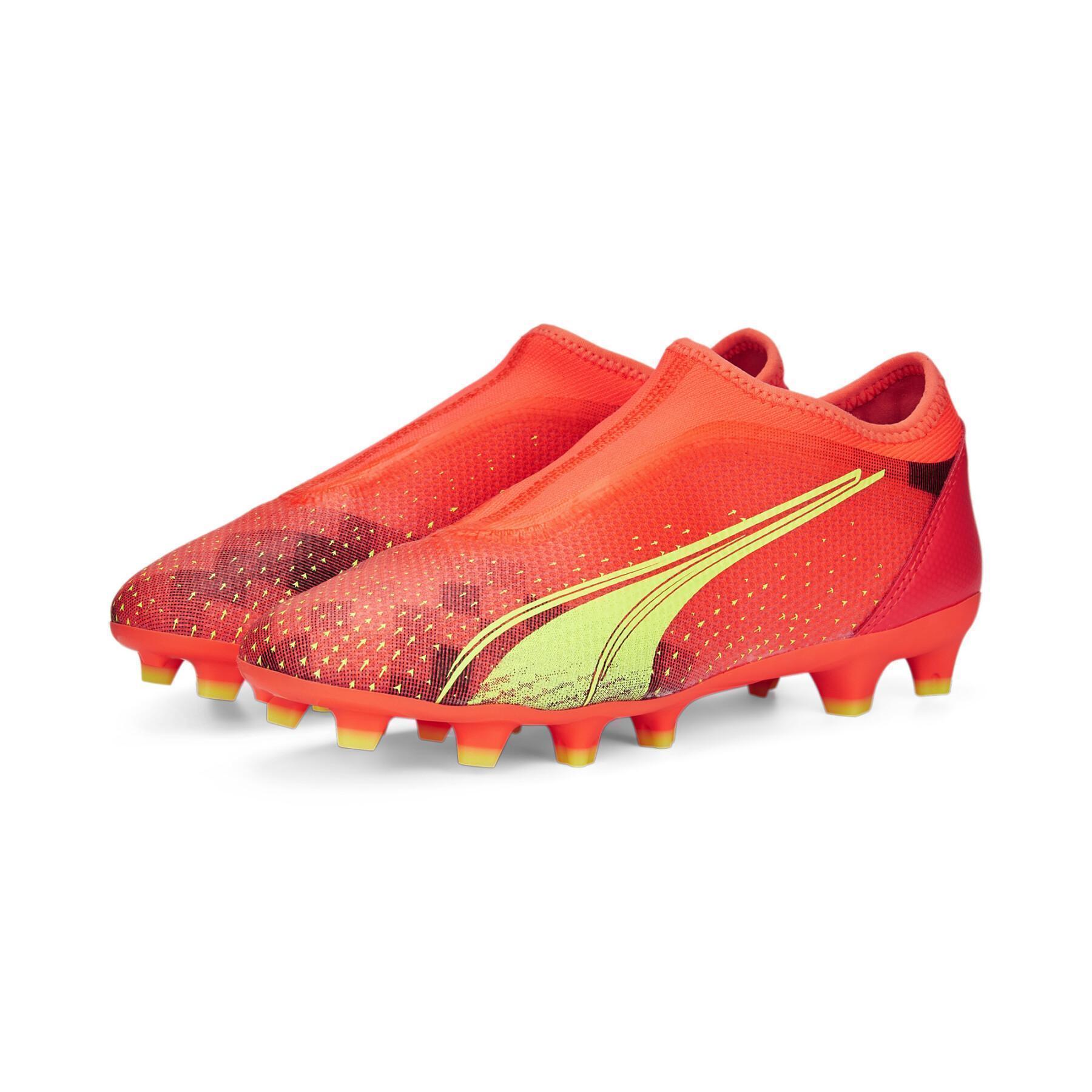 Sapatos de futebol para crianças Puma Ultra Match FG/AG - Fastest Pack