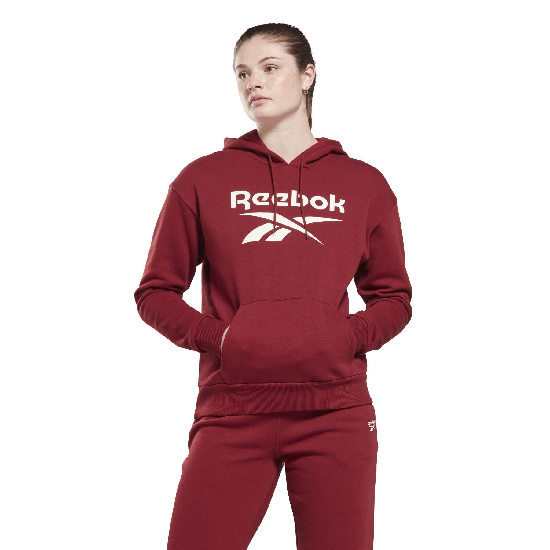 Camisola com capuz de lã feminina Reebok Identity Big Logo