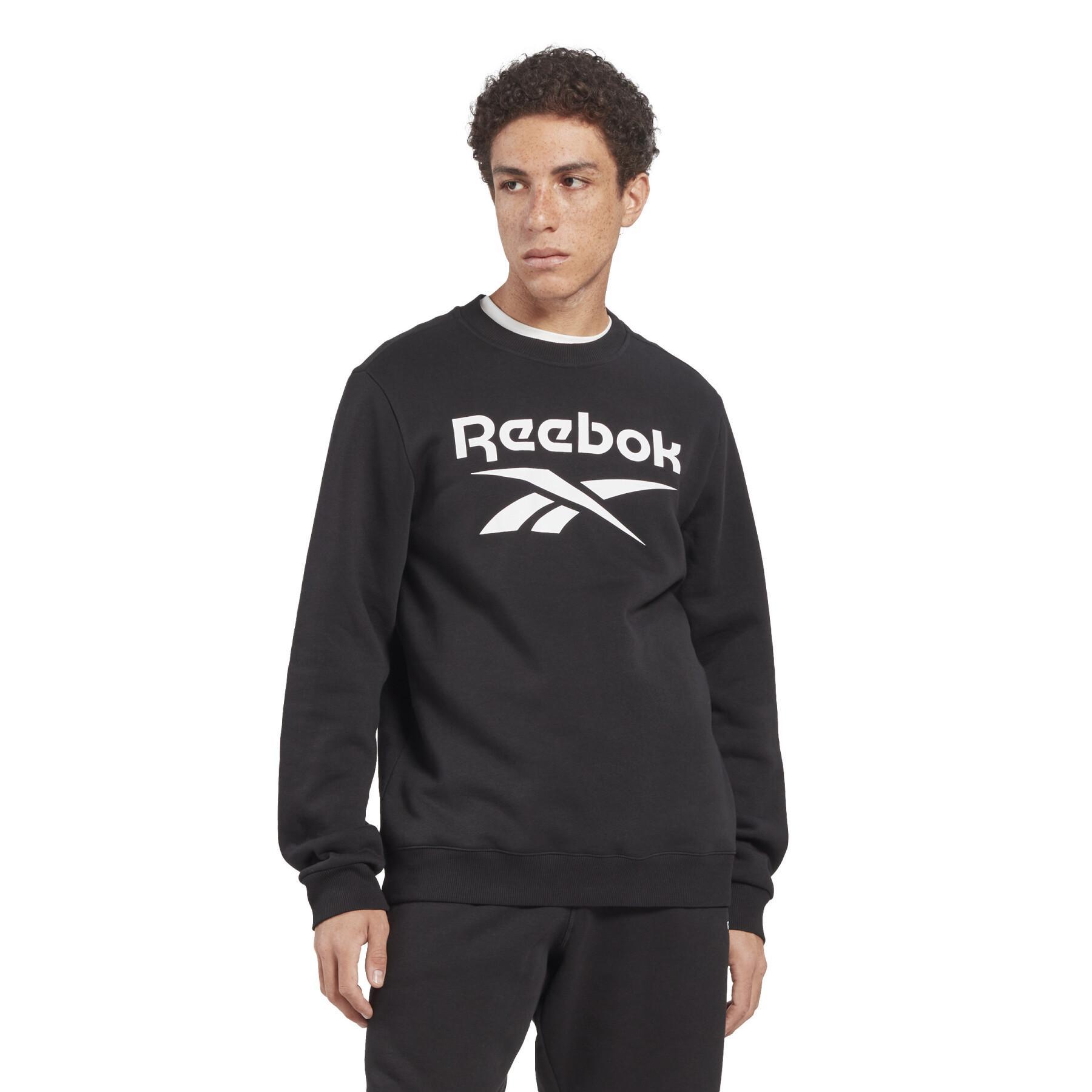 Camisola de pescoço da tripulação Reebok Identity Stacked Logo