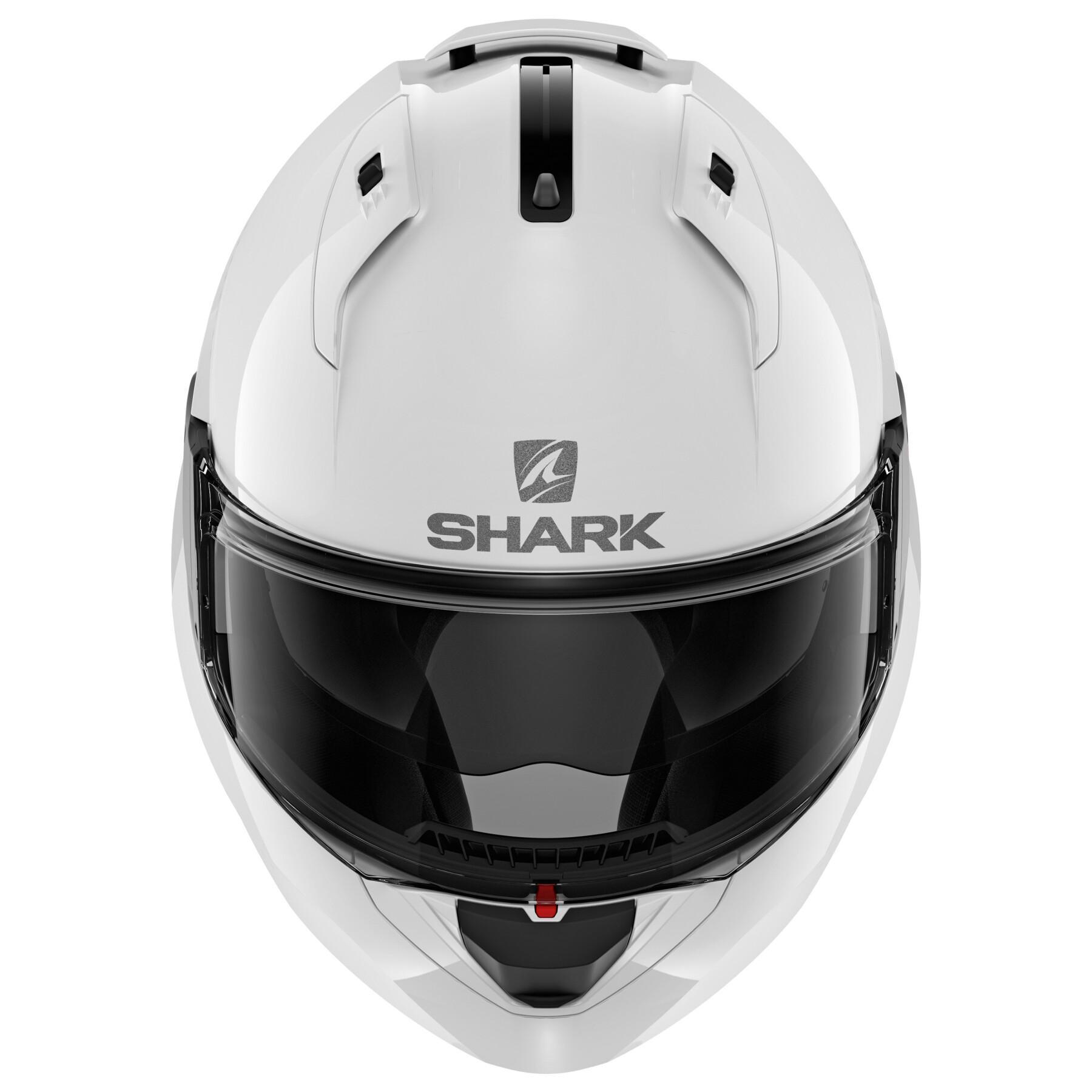 Capacete de motocicleta modular Shark evo es blank