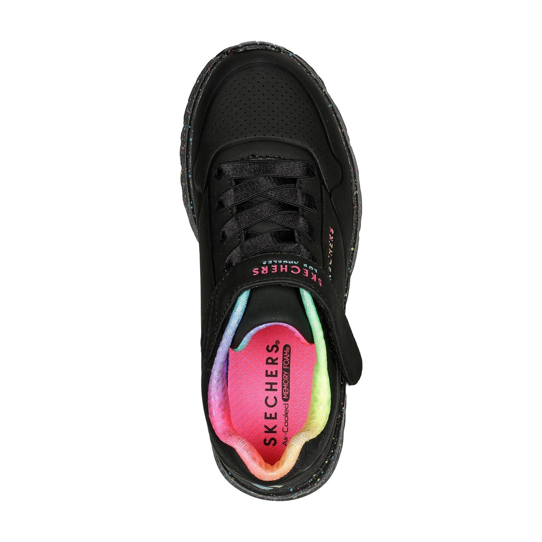 Formadoras de raparigas Skechers Uno Lite-Rainbow Specks