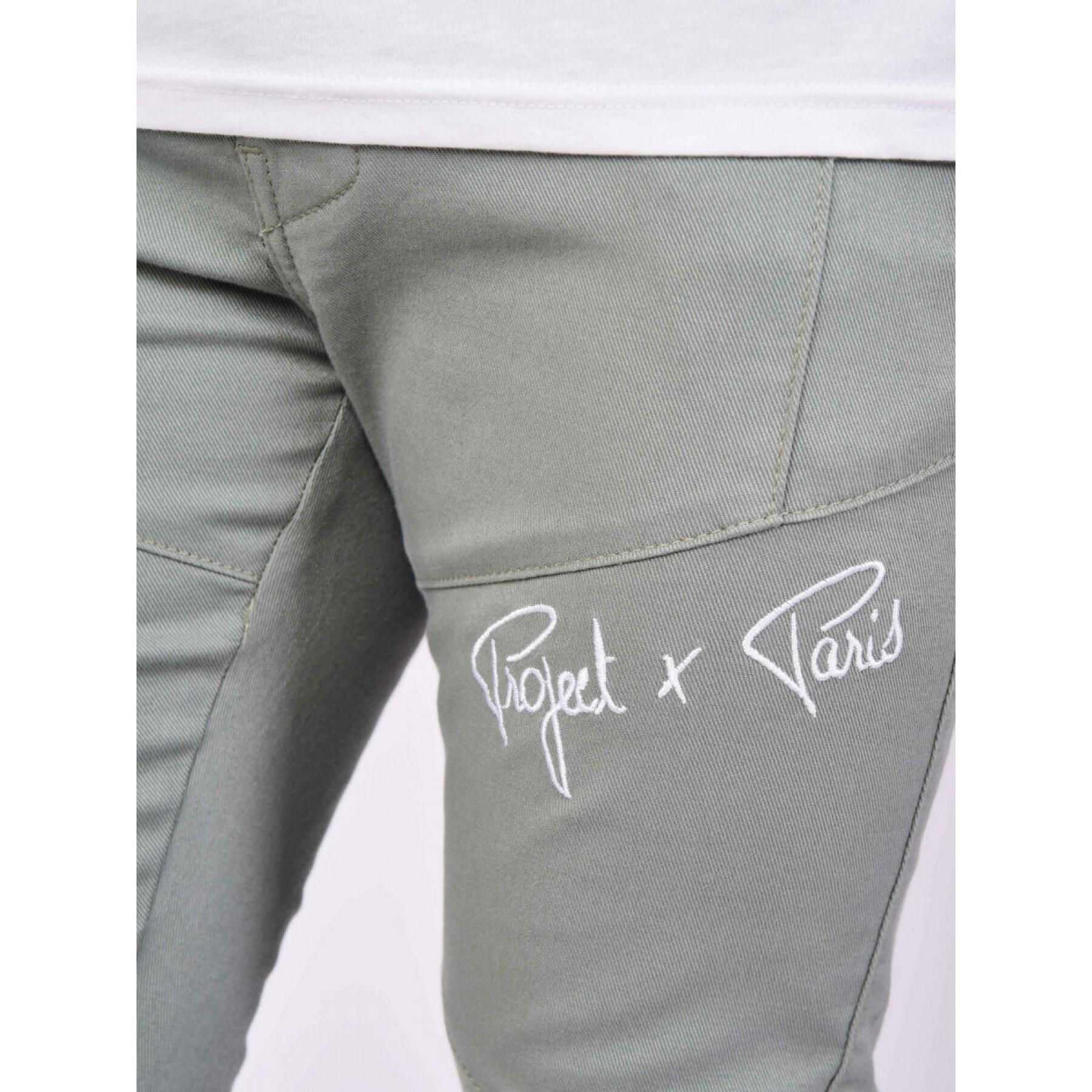 Calças básicas skinny com costuras visíveis Project X Paris