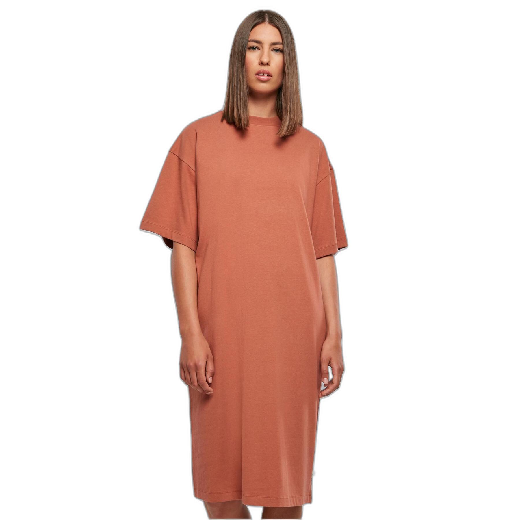 Vestido de t-shirt orgânico feminino sobredimensionado Urban Classics