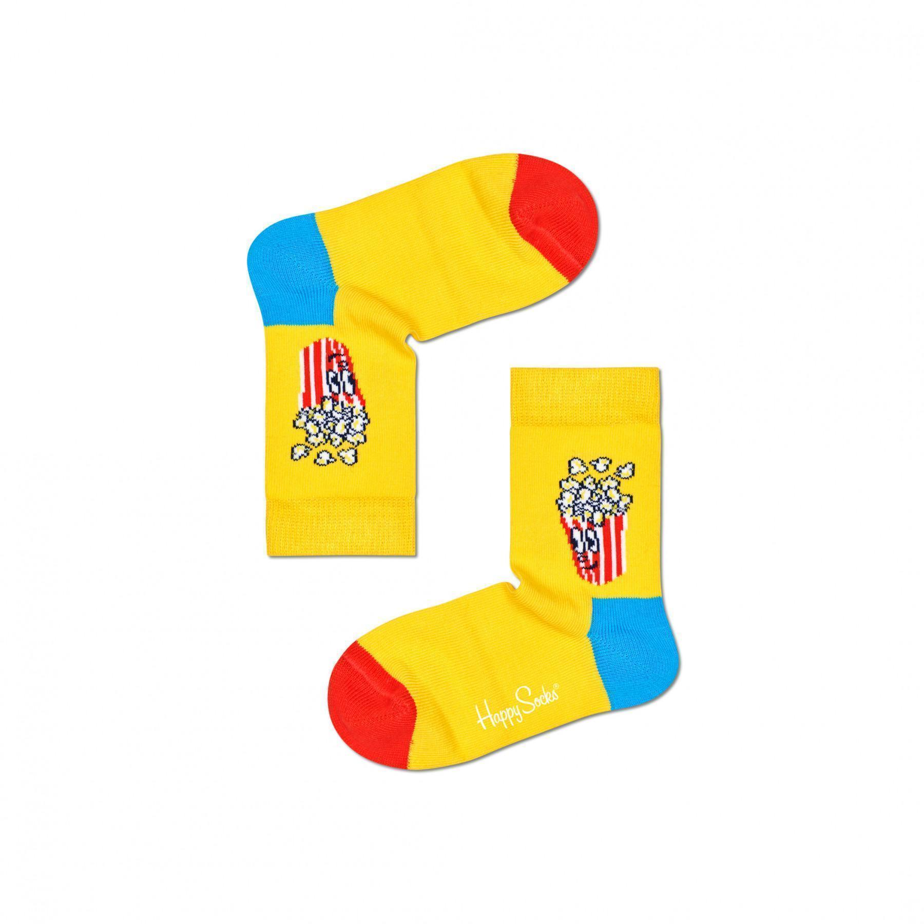 Meias para crianças Happy Socks Popcorn & Soda Set
