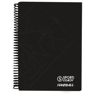 caderno do treinador de andebol em espiral a5 Sporti