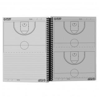caderno a5 com espiral para treinador de basquetebol Sporti