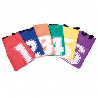 Conjunto de 6 sacos numerados para a corrida de sacos para crianças Sporti France