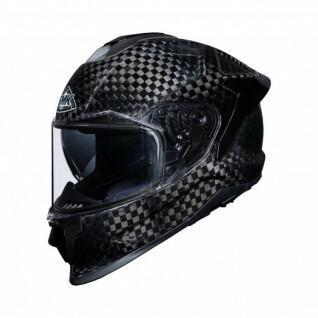 Capacete de motociclista de rosto inteiro SMK titan carbon