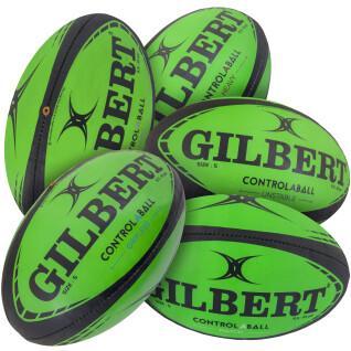 Pacote de 5 bolas de râguebi Gilbert Pass Catch Skill System (taille 5)