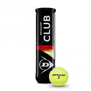 Conjunto de 4 bolas de ténis Dunlop club