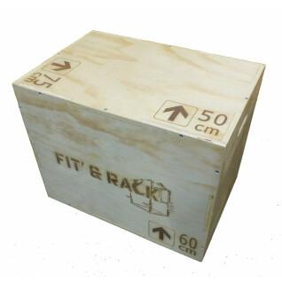 Caixa de madeira para salto Fit & Rack 50x60x75
