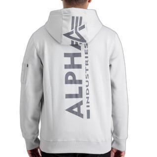 Sweatshirt capuz impresso no verso Alpha Industries
