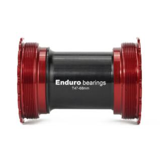 Suporte inferior Enduro Bearings T47 BB A/C SS-T47-BB30-Red