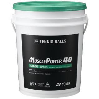 Barril de bolas de ténis Yonex TMP-40 x60
