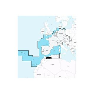 Mapa de navegação + grande sd - europa ocidental - platina central Navionics