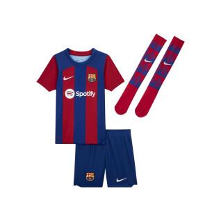 Kit doméstico para crianças FC Barcelone 2023/24