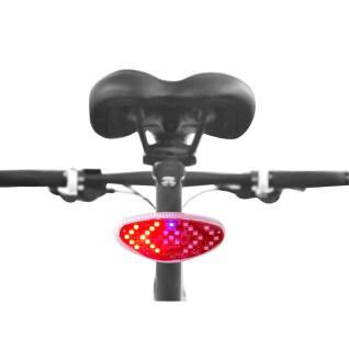 luz traseira direccional usb da bicicleta no espigão do selim com botão indicador de direcção sem fios P2R