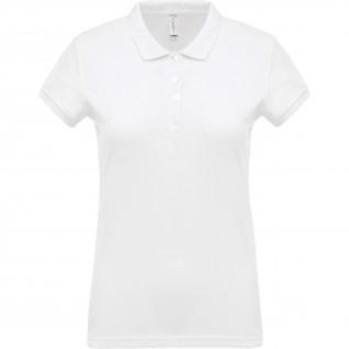Camisa pólo feminina Kariban Piqué blanc