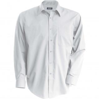 Camisa de manga comprida Kariban Jofrey blanc