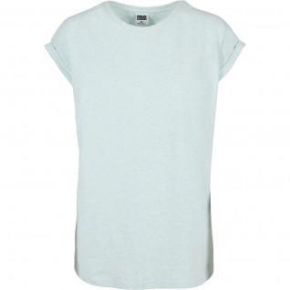 T-shirt mulher Urban Classics color melange extended shoulder